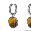 Серьги Fiore Luna, TIGER EYE, LE1120 BR/S, серебристые